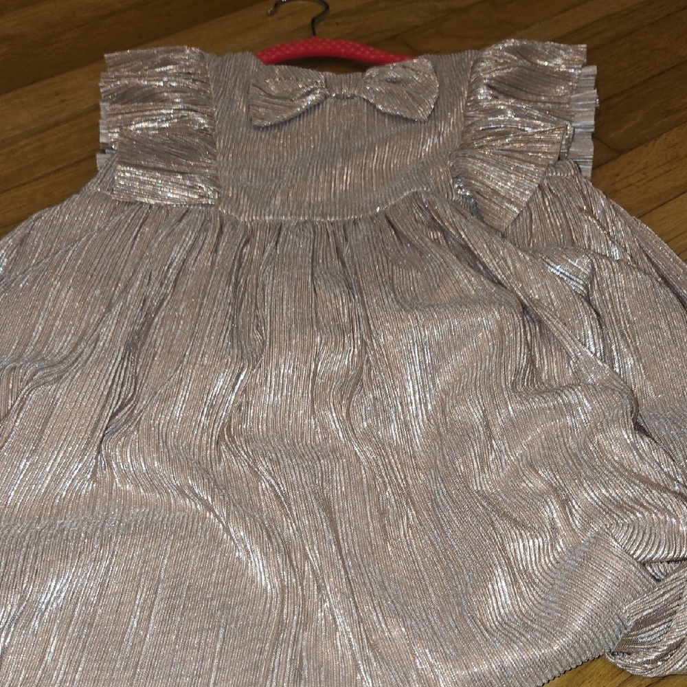 Janie and Jack Shimmering Gold Dress